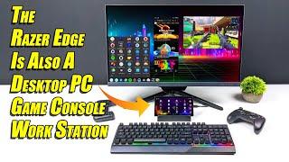 We Turned The Razer Edge Handheld Into A 4K Desktop PC! Gaming, Media, Emulation