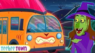 Wheels On The Skeleton Bus Spooky Ride | Spooky Scary Song By Teehee Town