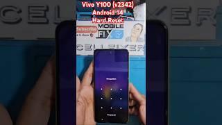 Vivo Y100 (v2342) Os Version 14 How to hard reset/ Password/Pin/PatternUnlock