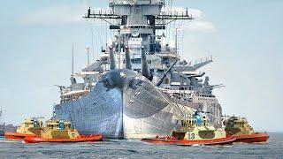 How Powerful Tugboats Dock US Largest Warships In Tight Harbors