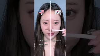 vs student makeup comparison  미국 vs 한국 학생 메이크업 비교!