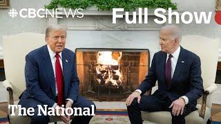 CBC News: The National | Trump and Biden meet at the White House