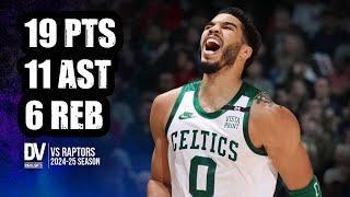 Jayson Tatum vs Raptors 19 pts 11 ast 6 reb | Feb 25, 2025 | Regular Season