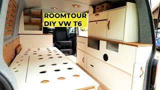 Stunning VW T6 Camper Van Conversion | Cozy Rainy Room Tour