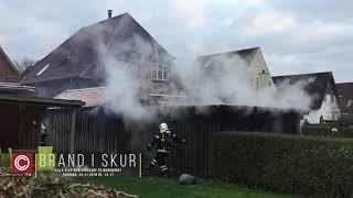 Brand i skur ved Villa - Egeskovvej 22.11.2018 klokken 15.17