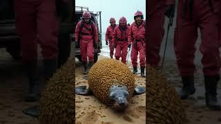 Extreme Animal Rescue: Save a helpless seal covered in millions of acorn-shaped bees! #animal