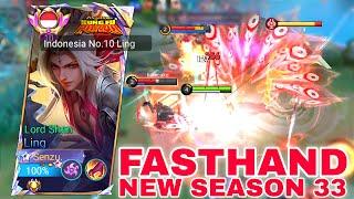 LING FASTHAND USING LORD SHEN SKIN REVAMP - PERFECT GAMEPLAY LING MOBILE LEGENDS