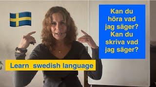 Förstår du vad jag säger? Lyssna - skriv - grammatik How to learn swedish med UNDERTEXTER/SUBTITLES