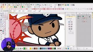 BASEBALL PLAYER EMBROIDERY DESIGN | Wilcom Digitizing Tutorial |