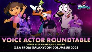 Voice Actor Roundtable Q&A | GalaxyCon Columbus 2023 | Kathleen Herles, Bill Farmer, Marty Grabstein