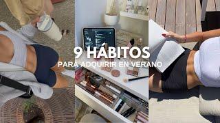 9 HÁBITOS PRODUCTIVOS para VERANO (Hábitos para mejorar tu vida) Jessi Franquet 