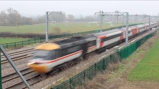 MML HST 43102 Swallow Intercity Livery, Harrowden Junction, 2nd March 2021