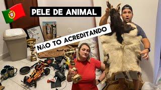 OLHA OQUE ACHEI NO LIXO EM PORTUGAL ️ ACHEI UMA PELE DE ANIMAL E MUITAS COISAS LEGAIS