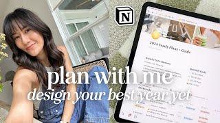 Plan with Me for 2024 | My Entire *Goal-Setting System* in Notion  Design Your Year Challenge