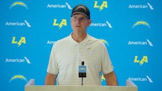 Jim Harbaugh On Injury Updates vs Titans | LA Chargers