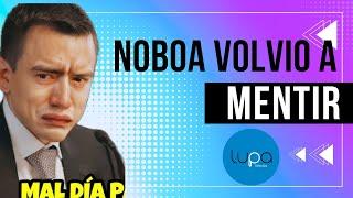 QUE MENTIROSO ESTE PATAN:  Las cifras de seguridad de Noboa no reflejan la verdad en Guayas