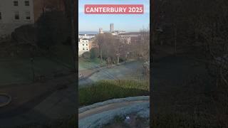 View of CANTERBURY from the top, VISIT Canterbury in January 2025, TRAVEL around England in winter