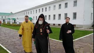 Встреча епископа Мстислава Тихвинского на Литургию древним чином единоверческой общины. Гнып