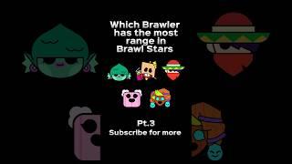  Which Brawler has the most range? in Brawl Stars Pt.3 #brawlstars #brawl #supercell #range