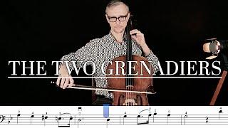 Two Grenadiers Cello R. Schumann Suzuki Book 2 | Slow, Fast with Piano Accompaniment