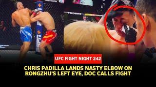 UFC Fight Night 242 results: Grotesque Rong Zhu eye injury gives Chris Padilla TKO win