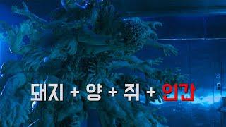 동물과 인간들을 섞어서 만들어진 괴물로부터 쫓기는 인간들ㅣHuman being chased by monsters made by mixing animal and human