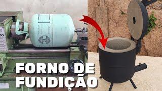 como fazer forno de fundição  para derreter alumínio, latao, bronze,cobre