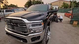 2024 Ram 3500 Dually just Mounted on 24" American Force wheels floating cap