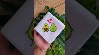 Handmade handkerchief painting #lovebirds #art #handkerchief #painting #handmade #giftideas#shorts