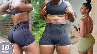 10 Min | Grow Bubble Butt | Burn Belly Fat | No gym