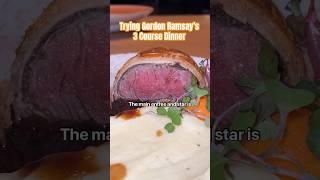 Gordon Ramsay’s 3 Course Dinner worth it? #Vegas