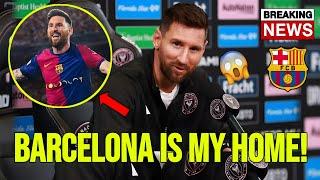  BREAKING: LIONEL MESSI BREAKS SILENCE ON BARCELONA RETURN AFTER MIAMI EXIT FROM MLS! FOOTBALL NEWS