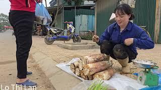 A girl went to the market to sell bamboo shoots and was harmed by bad people @LoThiLan-1993