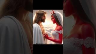 Jesus fell in love with the devil's daughter #devi #jesus #jesuschrist #god #ytshorts #shorts