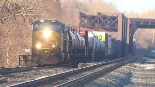 CP Heritage DPU, CSX Tanker Meets CSX Stack Train, Fast NS Van Train and More!