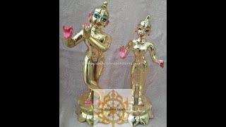 8 Inches Lord RadhaKrishna Metal Deity / Statue ( Original Asthadhatu Metal )-Contact +91 7004655858