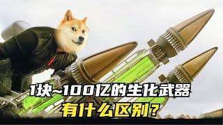 1块~100亿的生化武器，有什么区别？