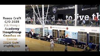 Reece Craft - PA Hoops Academy HGSL - Coaches vs Cancer Tourney 2024 Quick Highlights