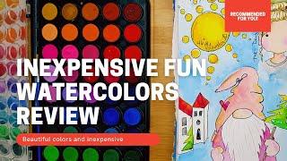 Inexpensive fun Watercolors REVIEW Brenda Knoll