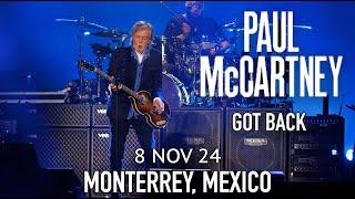 Concierto Paul McCartney Monterrey Mexico 8 Noviembre 24 En Vivo Got Back Tour 2024 Estadio BBVA