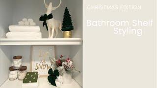 Christmas Decorating Ideas|Bathroom Shelves Styling Ideas