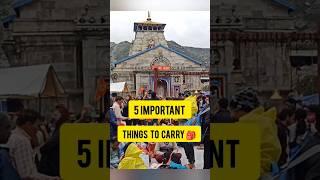 Ep 24 | 5 IMPORTANT things to Carry in Kedarnath Yatra 2023  | #shorts #kedarnath