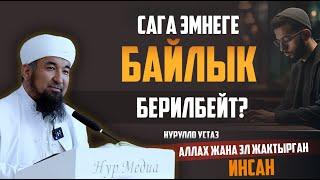 Нурулло устаз: Сага эмнеге байлык берилбейт? І Аллах жана эл жакшы көрүп калат.