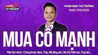 Chứng khoán hôm nay | Nhận định thị trường 11/02/2025: Thị trường điều chỉnh, mua cổ phiếu mạnh