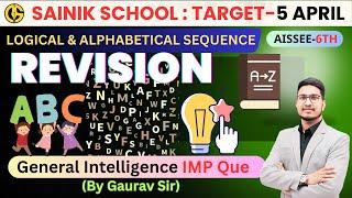 General IntelligenceLogical Sequence of word & Alphabet test Complete Revision by Gaurav Sir