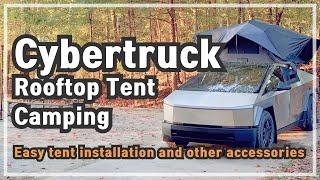 Cybertruck Camping with Rooftop Tent & Essential Camping Accessories (Campstream, Devos Light)