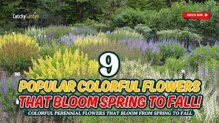 9 COLORFUL FLOWERS THAT BLOOM SPRING TO FALL!  // Gardening Ideas