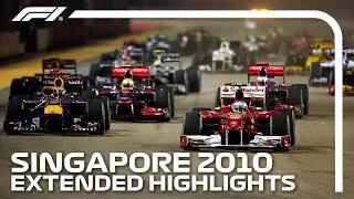 Alonso & Vettel Battle It Out For Top Spot! | Extended Race Highlights | 2010 Singapore Grand Prix