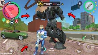 Rope Hero Vice Town (Rope Hero Fight Robot Giant CAR)Car Robot Fight Solder Rope Hero - Gameplay HD