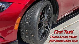 New Tires For The Miata!! First Event on the Falken Azenis RT660! SCR Competition Tire Review